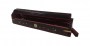 red wooden incense coffin box with sun moon and stars